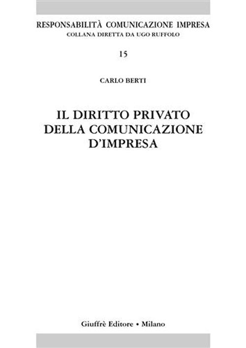 Il diritto privato della comunicazione d'impresa