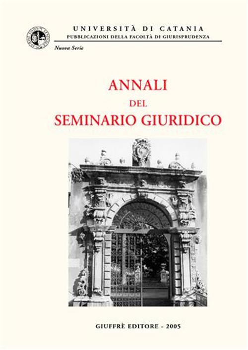 Annali del Seminario giuridico (2003-2004)