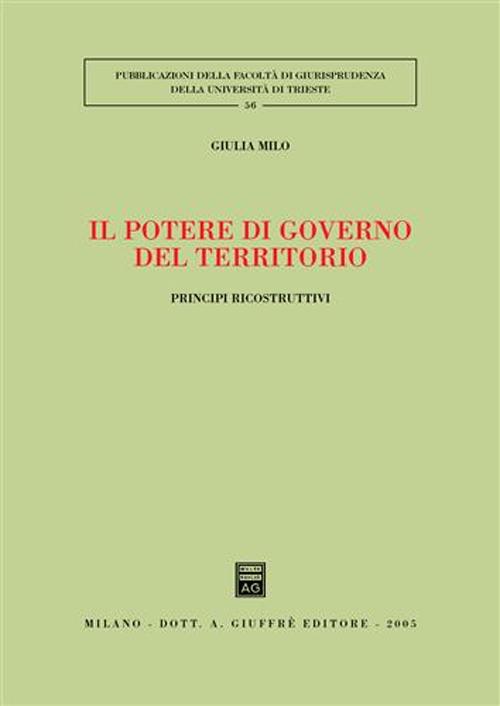 Il potere di governo del territorio. Principi ricostruttivi