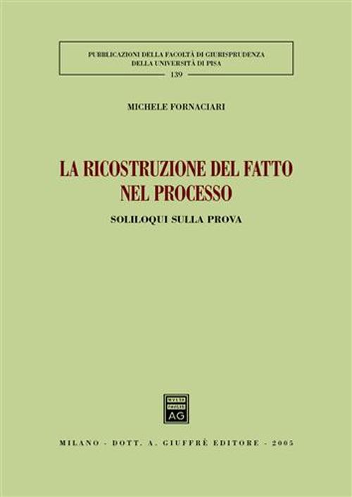 La ricostruzione del fatto nel processo. Soliloqui sulla prova