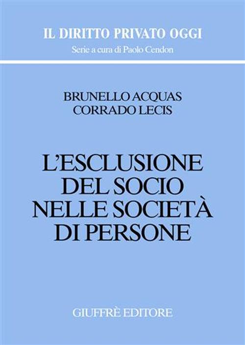 L'esclusione del socio nelle società di persone