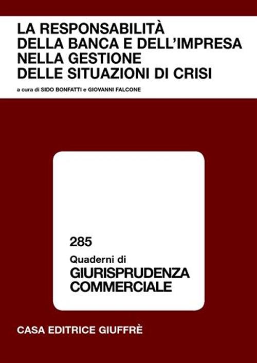 La responsabilità della banca e dell'impresa nella gestione delle situazioni di crisi. Atti del Convegno (Lanciano, gennaio 2005)