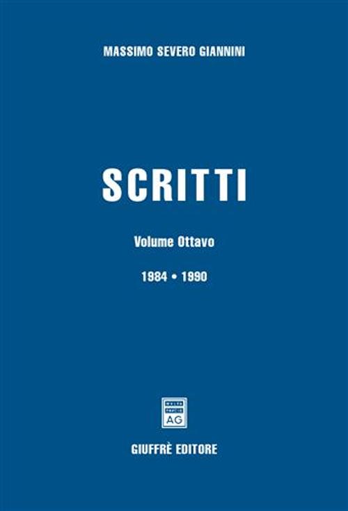 Scritti. Vol. 8: 1984-1990