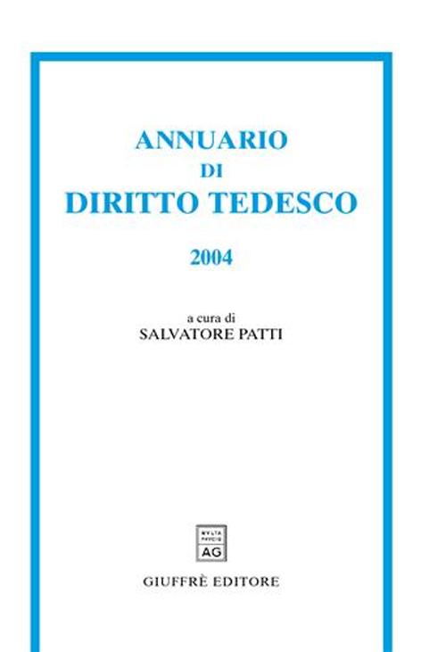 Annuario di diritto tedesco (2004)