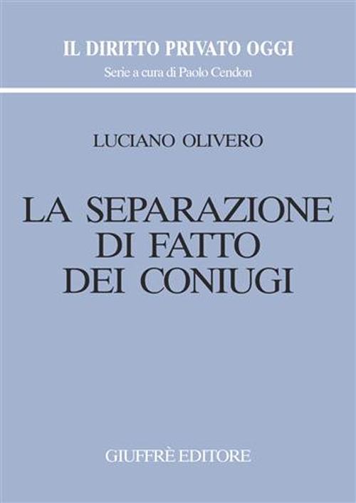 La separazione di fatto dei coniugi