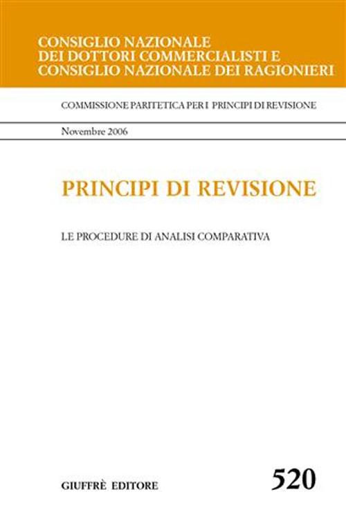 Principi di revisione. Documento 520. Le procedure di analisi comparativa