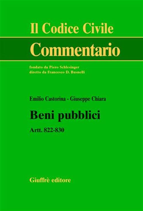 Beni pubblici. Artt. 822-830