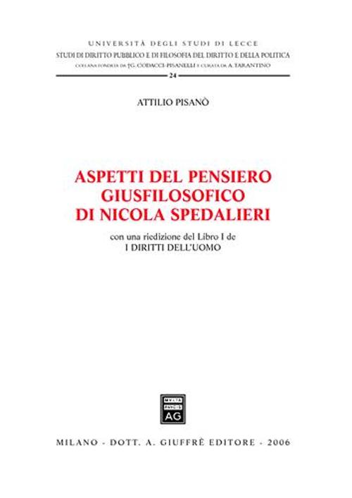 Aspetti del pensiero giusfilosofico di Nicola Spedalieri