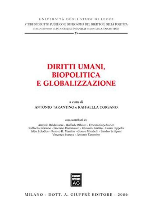 Diritti umani, biopolitica e globalizzazione