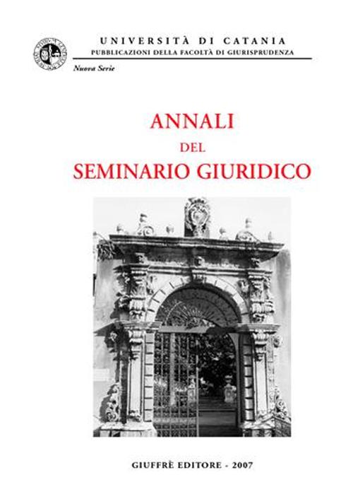 Annali del Seminario giuridico (2005-2006)