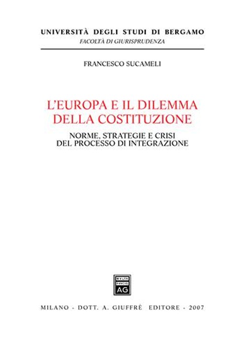 L'Europa e il dilemma della costituzione. Norme, strategie e crisi del processo di integrazione