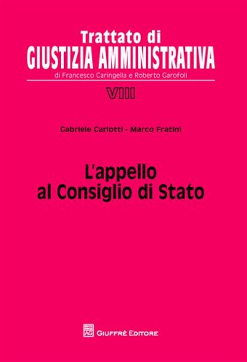 L'appello al Consiglio di Stato