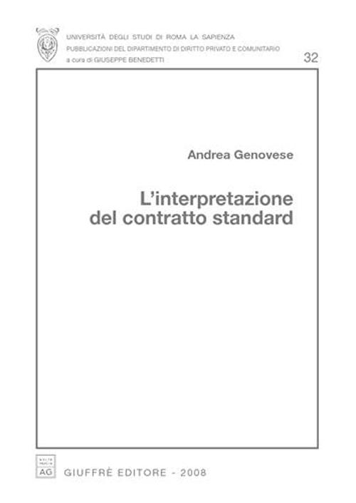 L'interpretazione del contratto standard