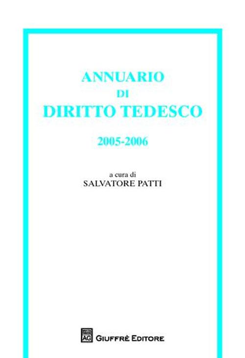 Annuario di diritto tedesco (2005-2006)