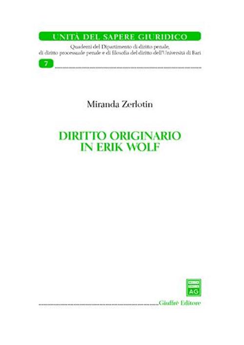 Diritto originario in Erik Wolf