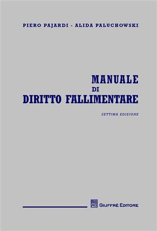 Manuale di diritto fallimentare