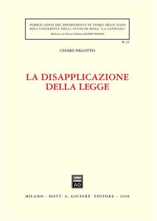 La disapplicazione della legge