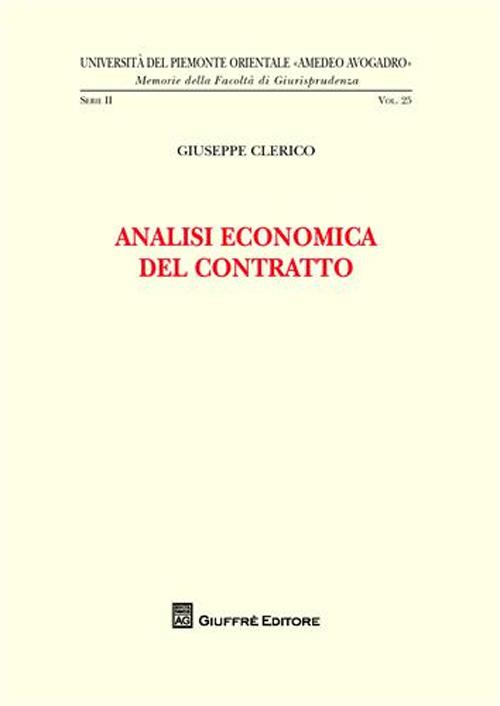 Analisi economica del contratto