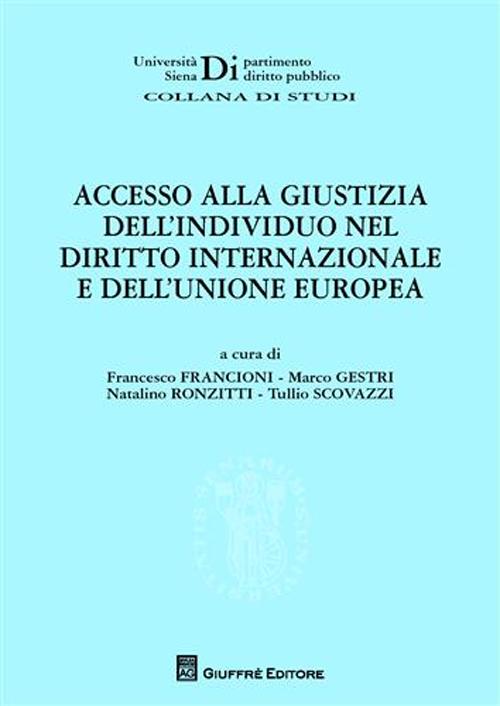 Accesso alla giustizia dell'individuo nel diritto internazionale e dell'Unione Europea