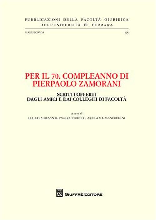 Per il 70° compleanno di Pierpaolo Zamorani