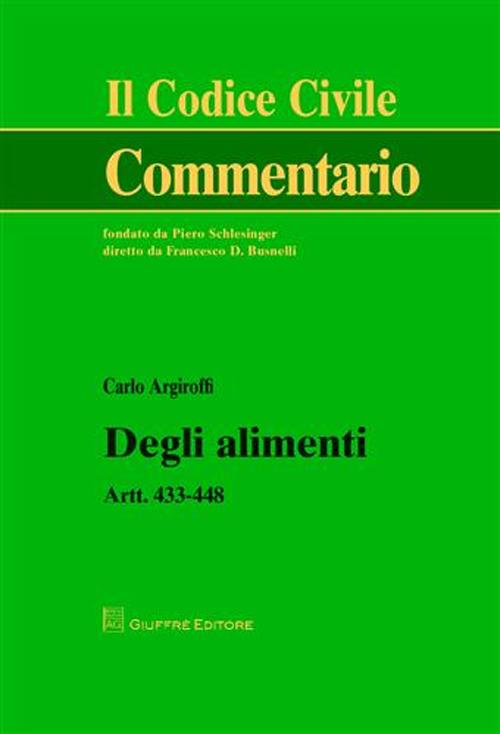 Degli alimenti. Artt. 433-448