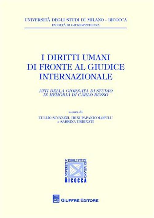 I diritti umani di fronte al giudice internazionale. Atti della Giornata di studio in memoria di Carlo Russo