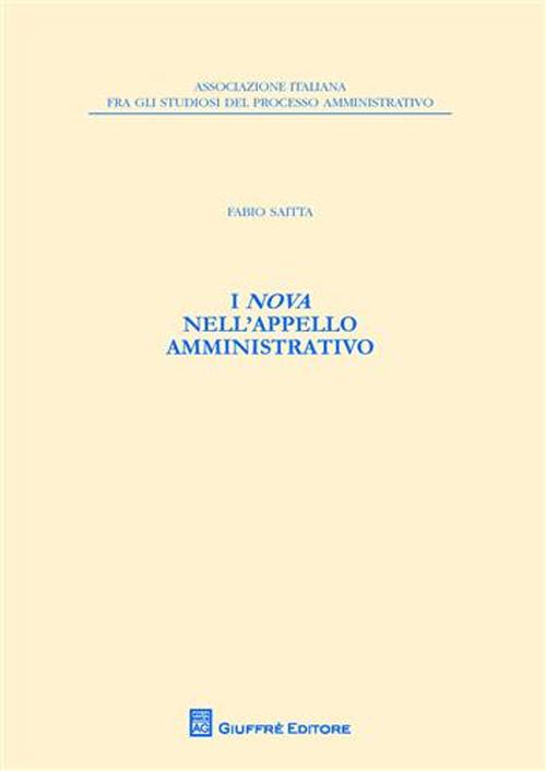 I nova nell'appello amministrativo