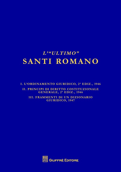 L'«ultimo» Santi Romano