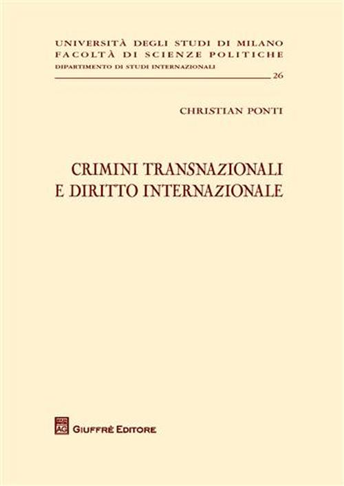 Crimini transnazionali e diritto internazionale