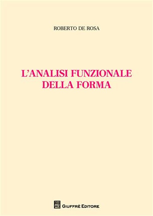 L'analisi funzionale della forma