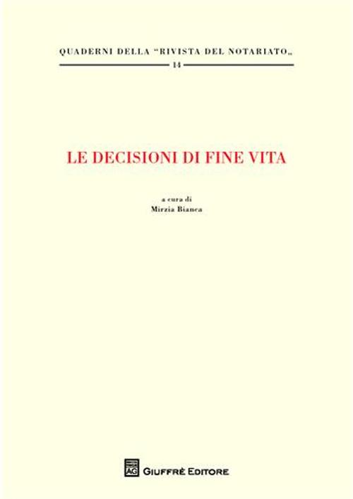 Le decisioni di fine vita