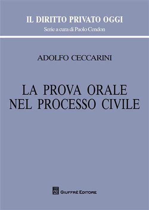 La prova orale nel processo civile