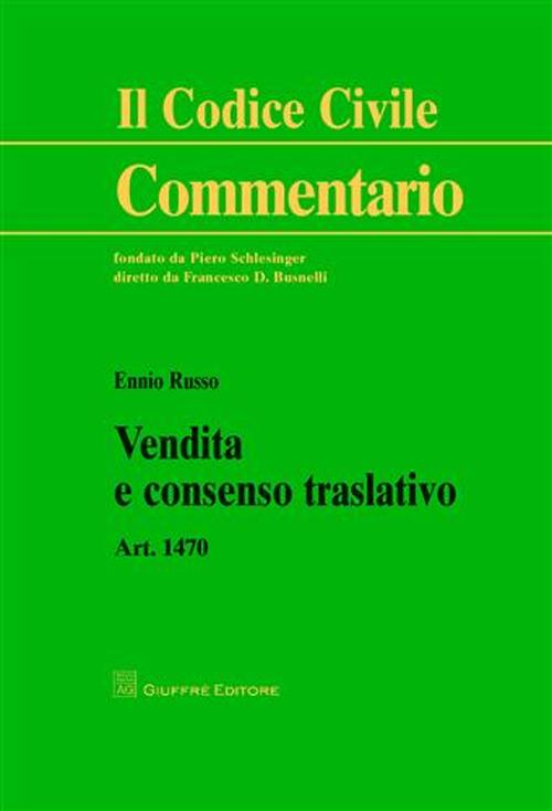 Vendita e consenso traslativo