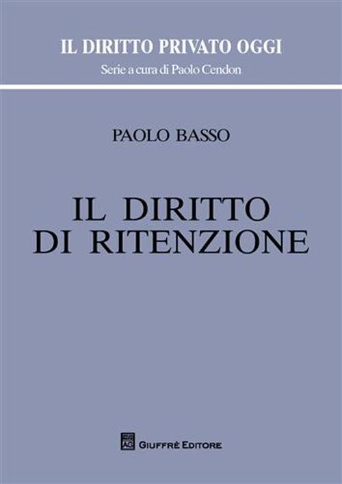 Il diritto di ritenzione