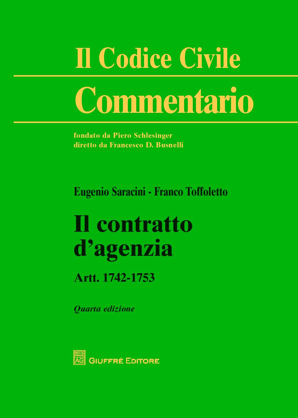 Il contratto di agenzia. Artt. 1742-1753