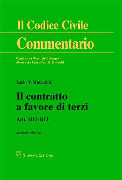 Il contratto a favore di terzi. Artt. 1411-1413