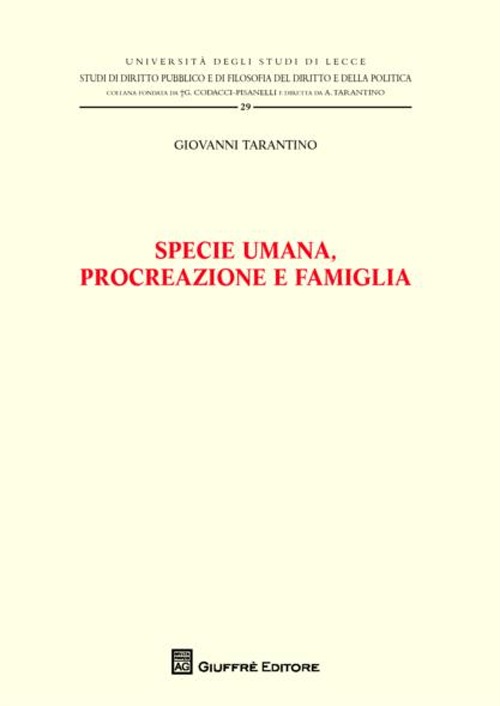 Specie umana, procreazione e famiglia