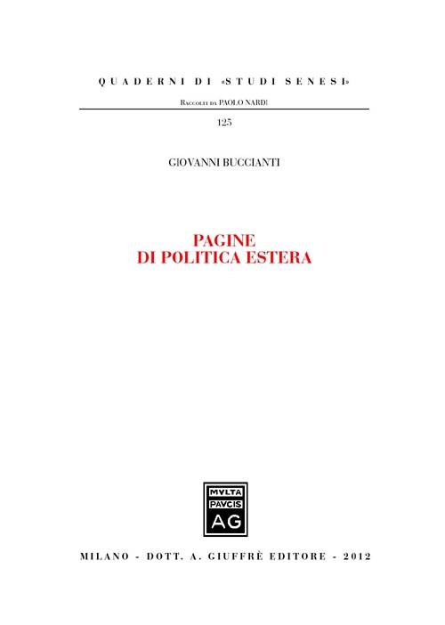 Pagine di politica estera