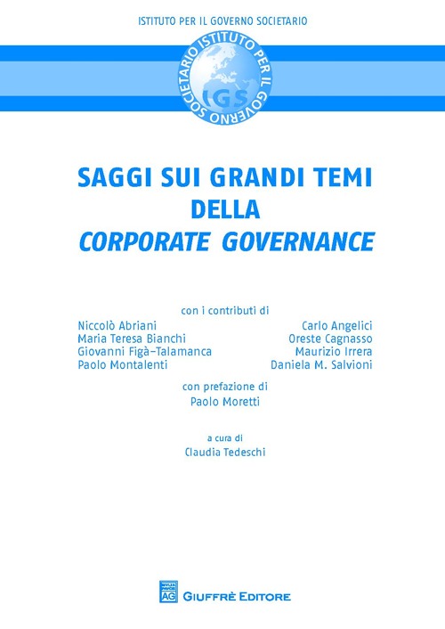 Saggi sui grandi temi della «corporate governance»