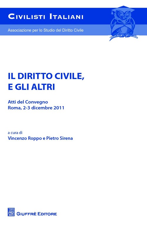 Il diritto civile, e gli altri