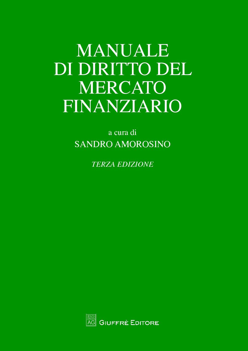 Manuale di diritto del mercato finanziario