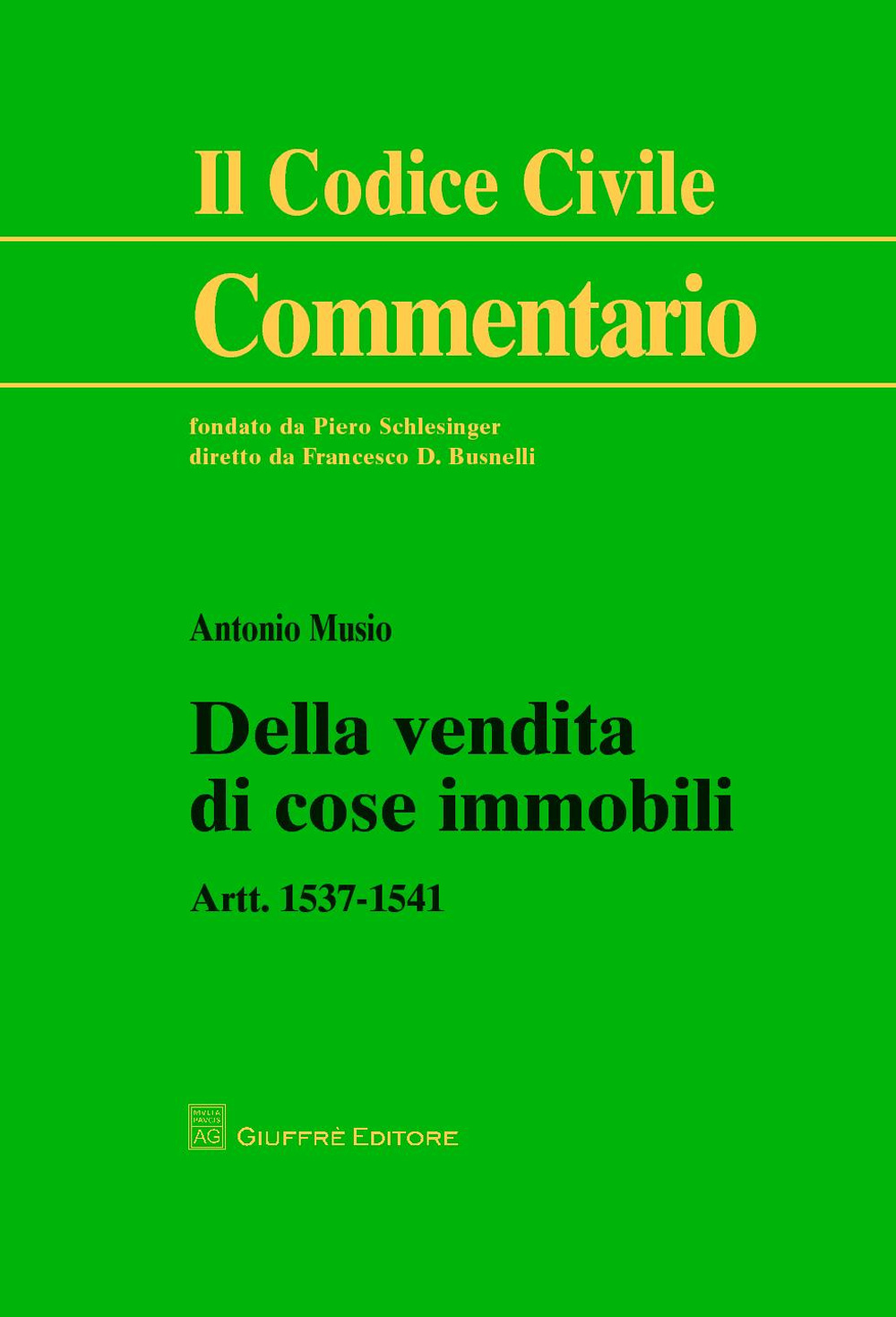 Della vendita di cose immobili. Artt. 1537-1541