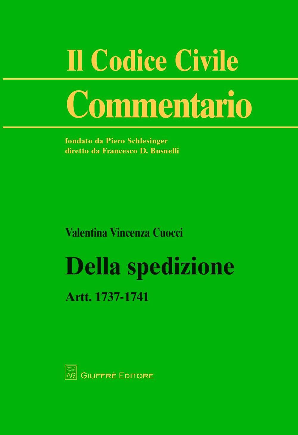 Della spedizione. Artt. 1737-1741