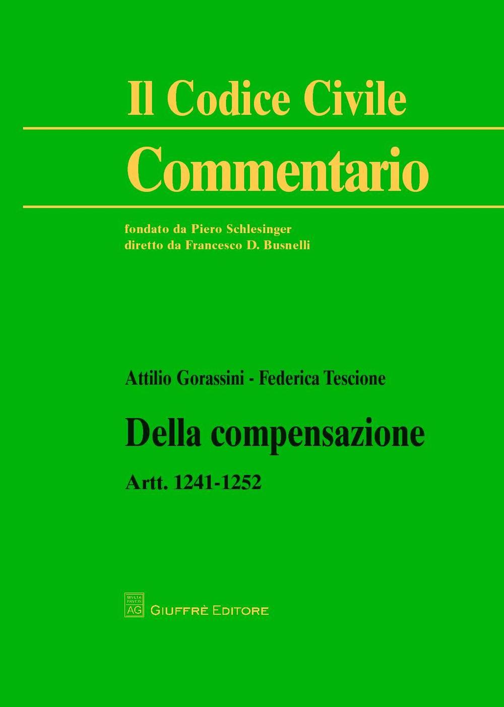 Della compensazione. Artt. 1241-1252