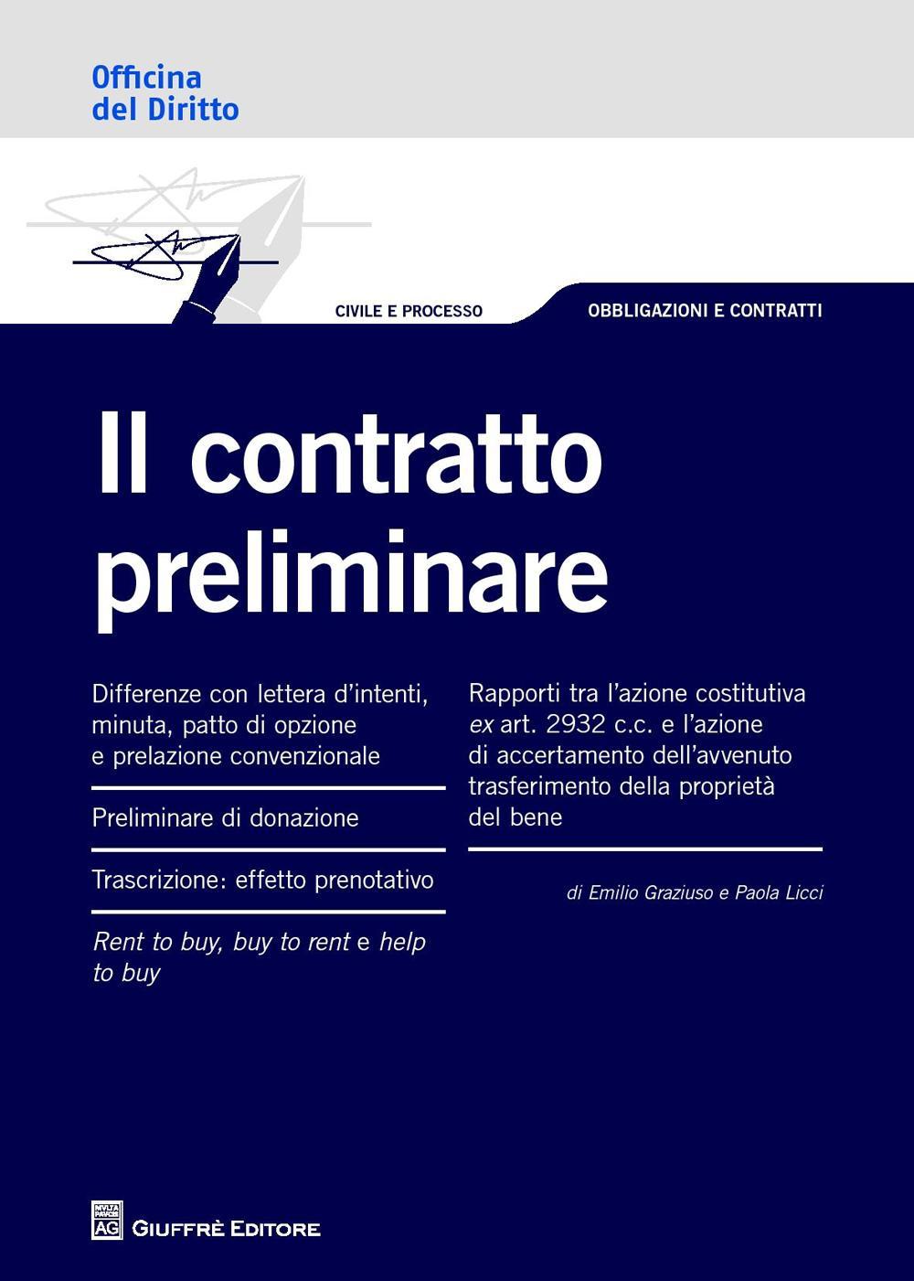 Il contratto preliminare