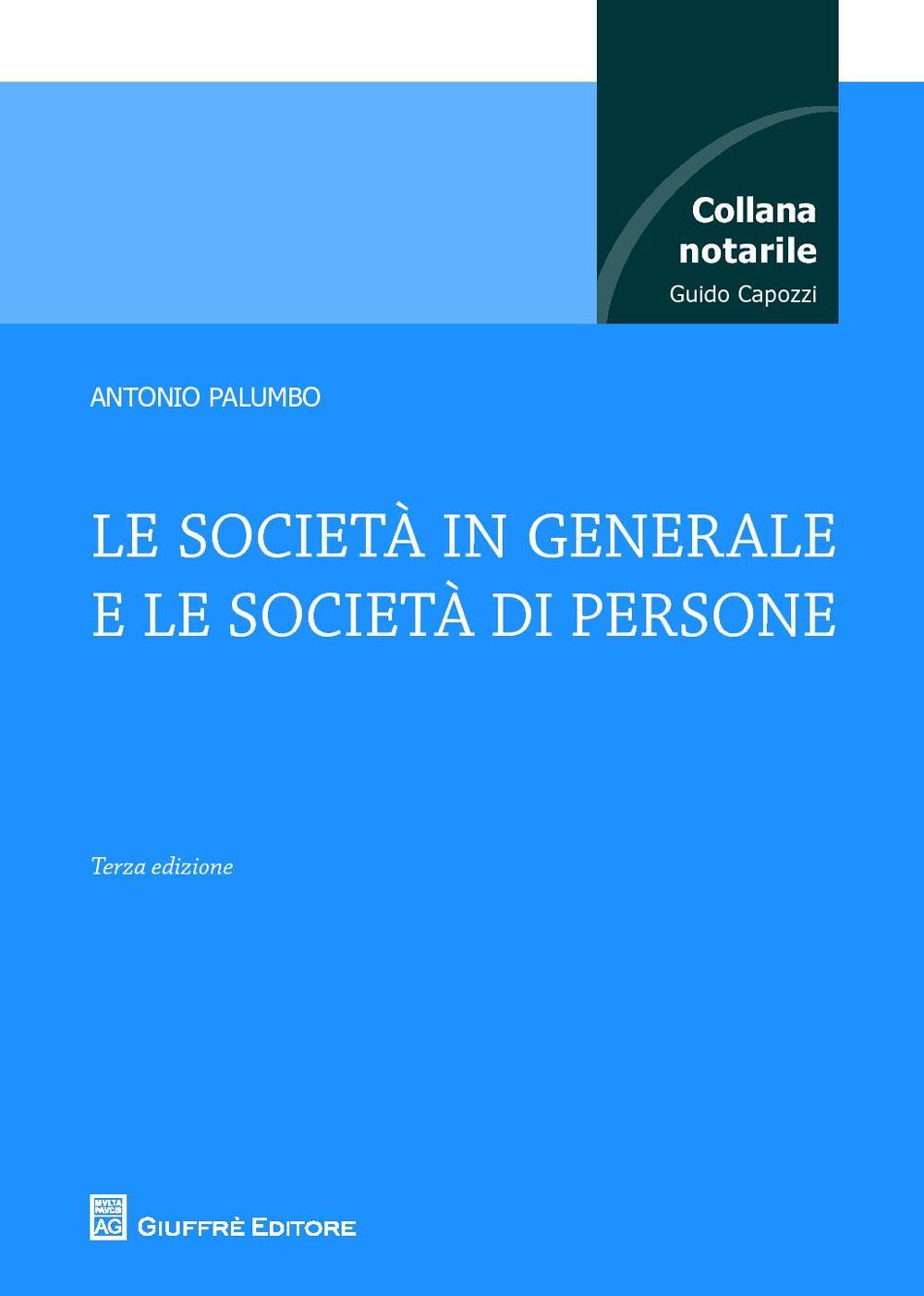 Le società in generale e le società di persone