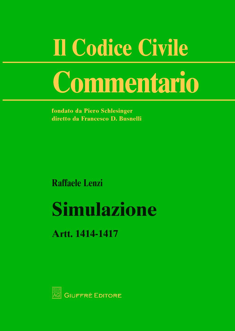 Simulazione. Artt. 1414-1417