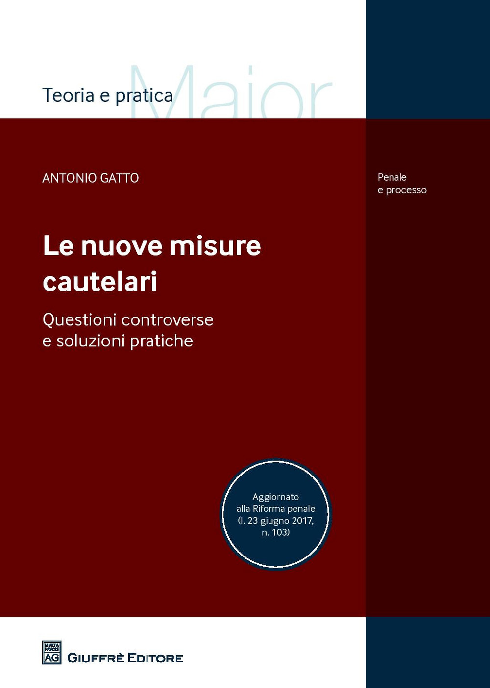 Le nuove misure cautelari. Questioni controverse e soluzioni pratiche