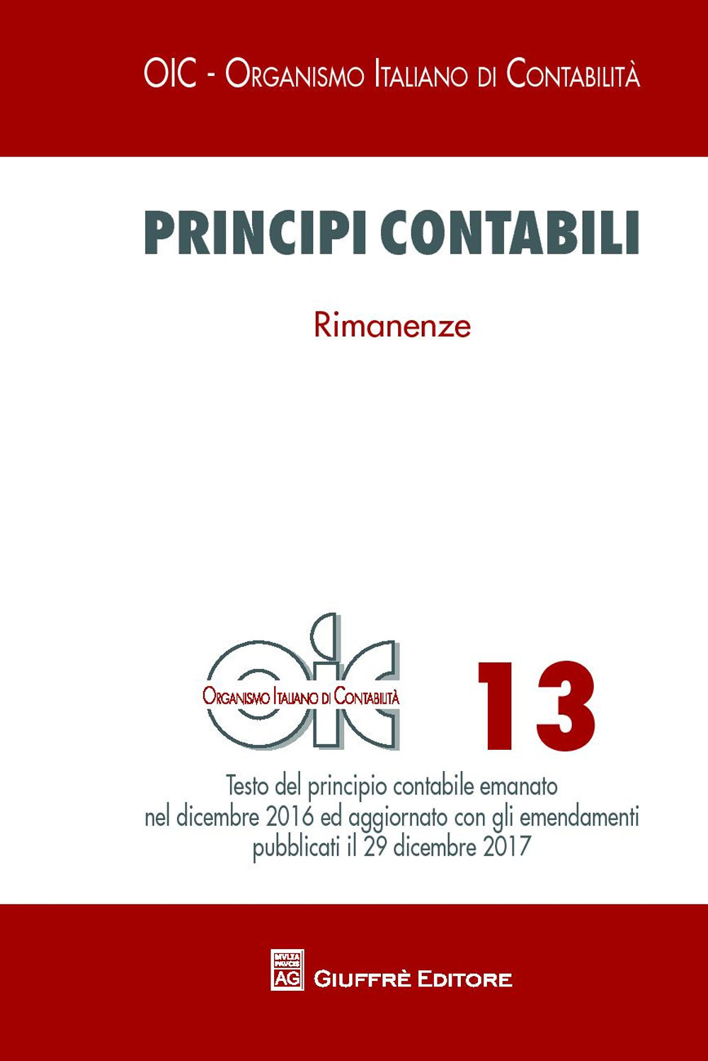 Principi contabili. Vol. 13: Rimanenze