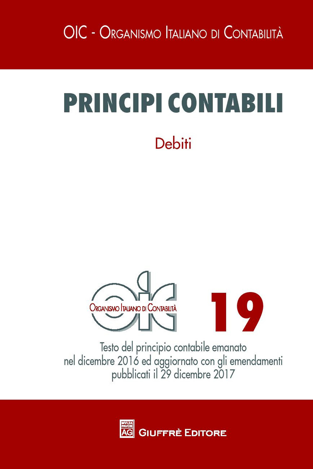 Principi contabili. Vol. 19: Debiti